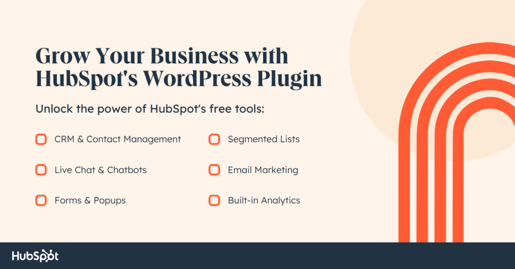 wordpress web design plugin - hubspot   