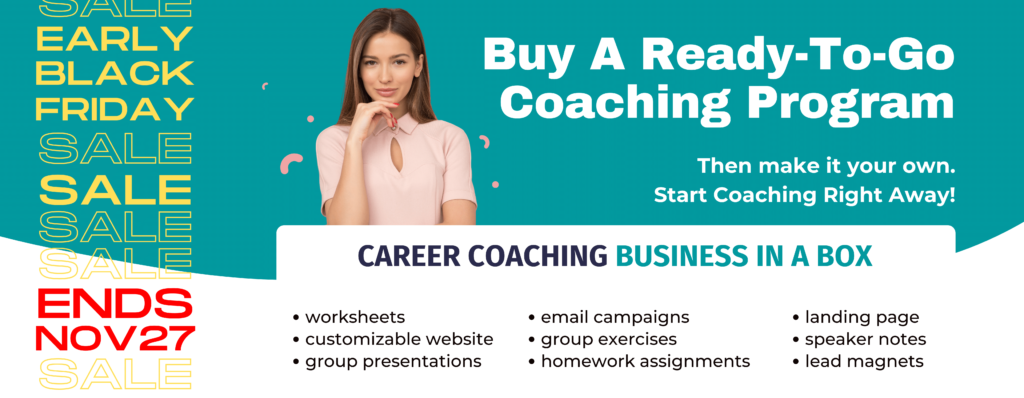 Ad: Business in a box career coaching templates