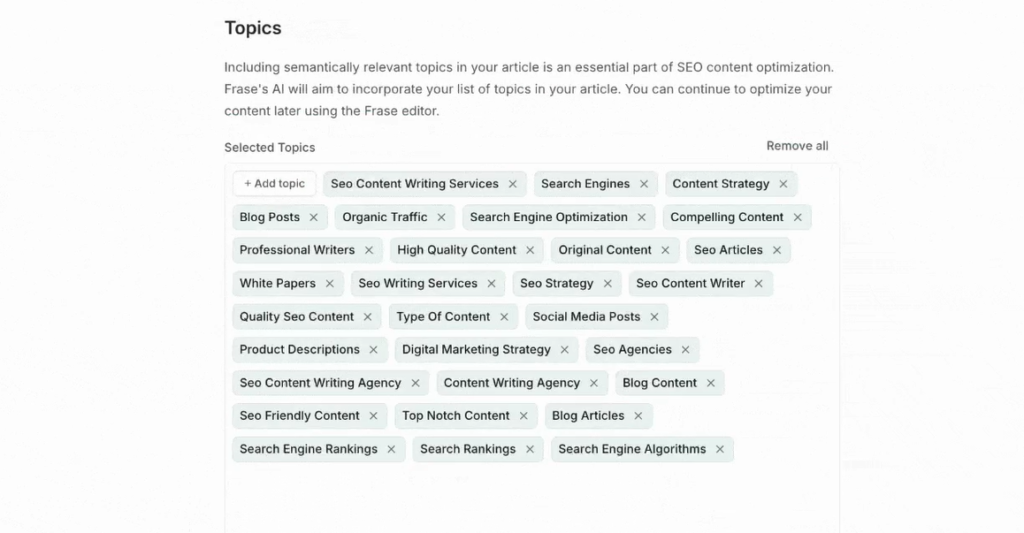 Semantic SEO Topics