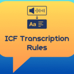 ICF Certification ICF Transcription Rules - decorative banner