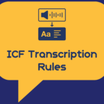 ICF Certification ICF Transcription Rules - decorative banner