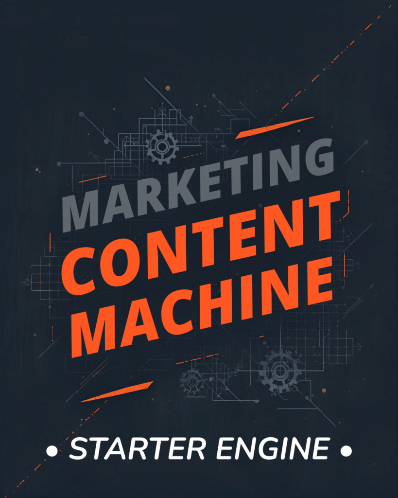 Marketing content machine starter engine