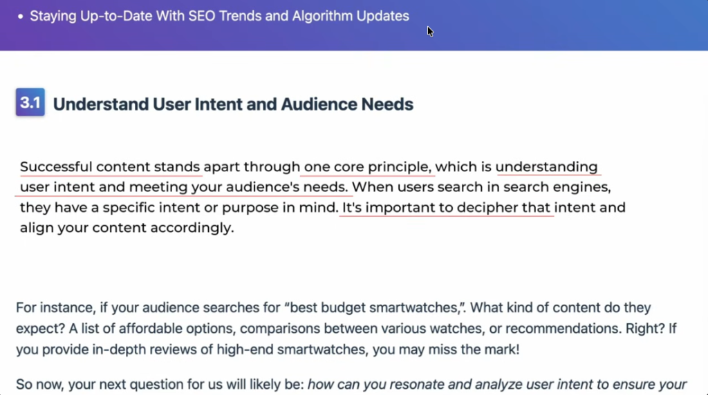 RankMath Before and After example for Intent for AI visibility for coaches - AFTER