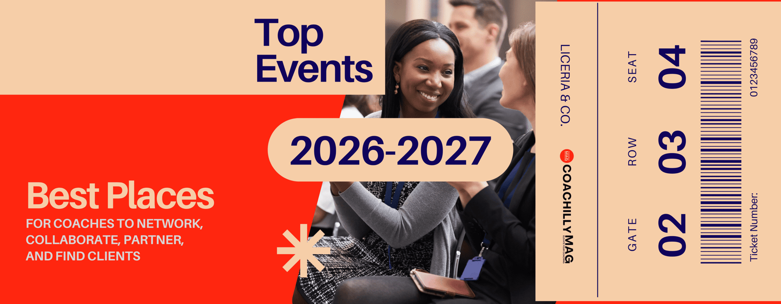 Coaches attending an industry event in 2026 and 2027 - decorative banner